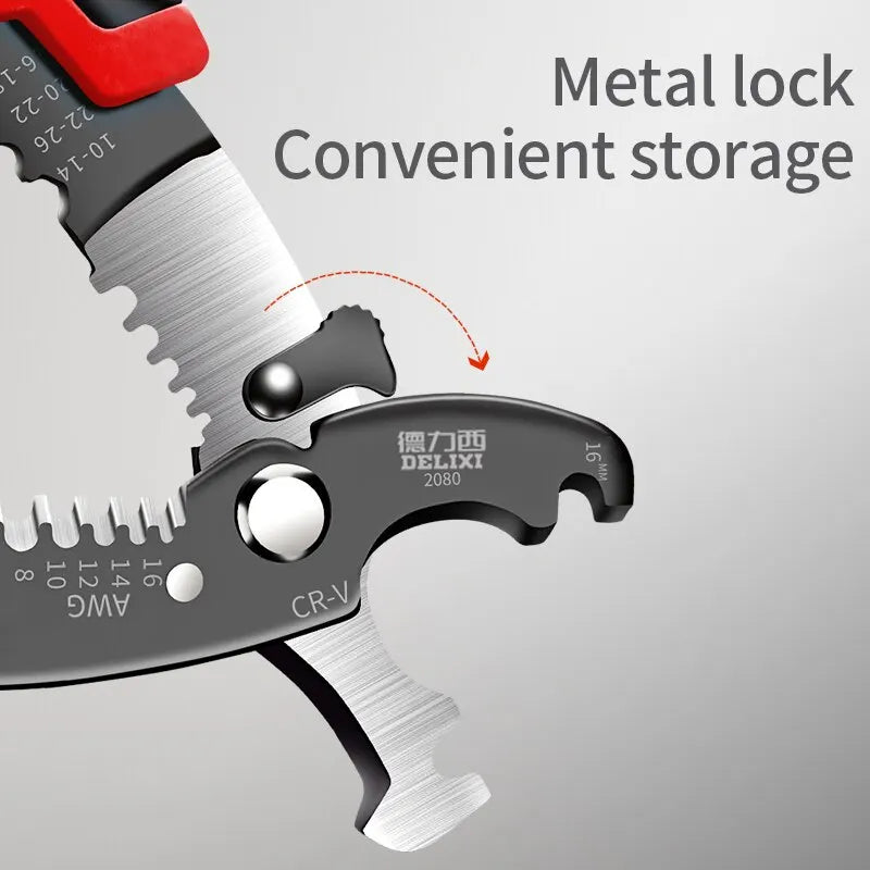Alicate Cortador e decapador de fios Multifuncional